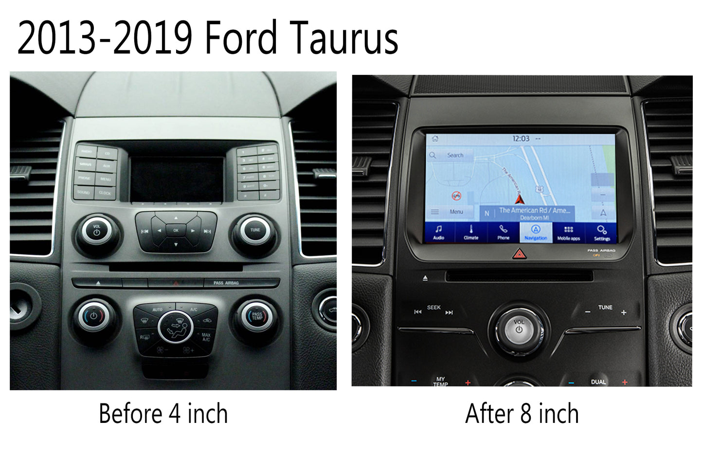 Factory Sync1 to Sync3 Upgrade 4" to 8" for F150 F250 F350 Explorer Edge Mustang Focus Fusion Transit