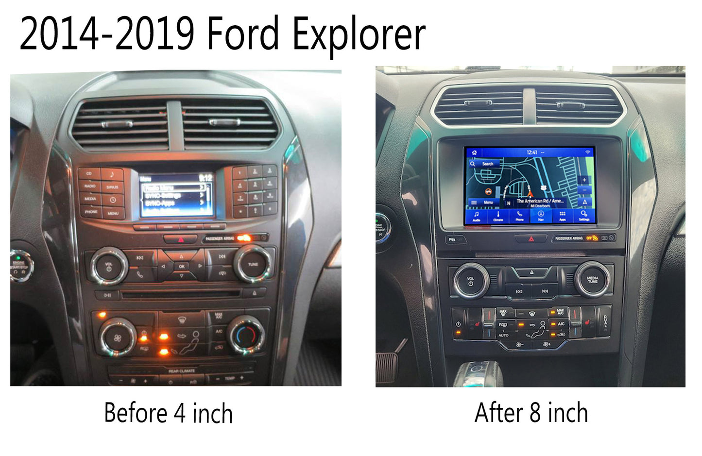 Factory Sync1 to Sync3 Upgrade 4" to 8" for F150 F250 F350 Explorer Edge Mustang Focus Fusion Transit