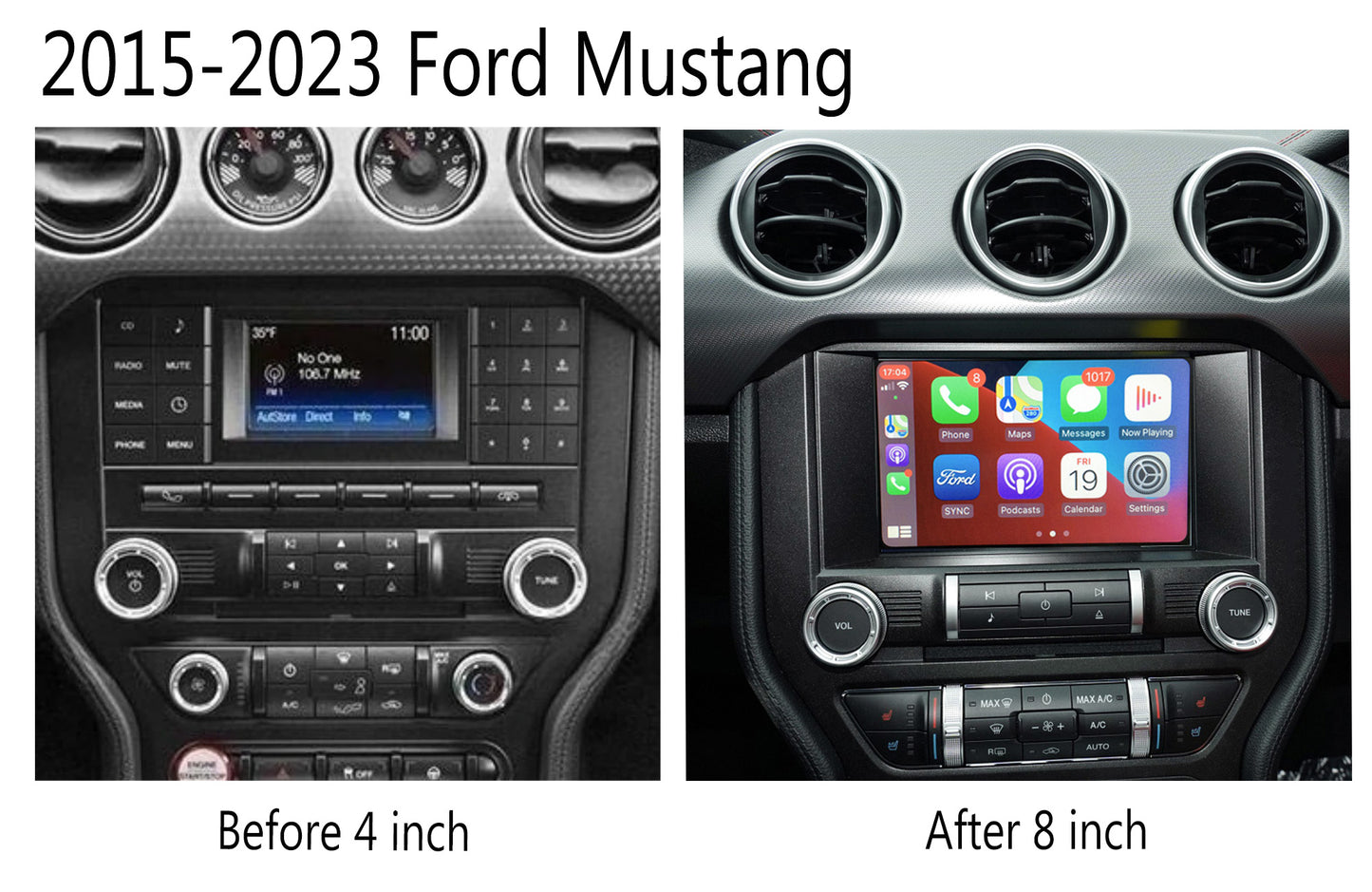 Factory Sync1 to Sync3 Upgrade 4" to 8" for F150 F250 F350 Explorer Edge Mustang Focus Fusion Transit