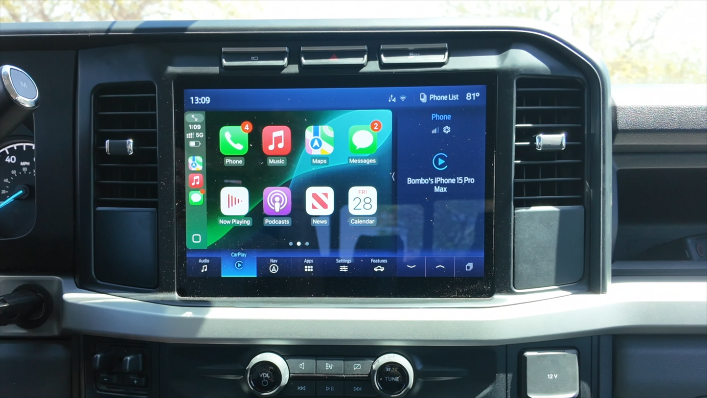 2023-2026 Ford F-250 F-350 8'' to 12'' Sync4 Touchscreen Upgrade