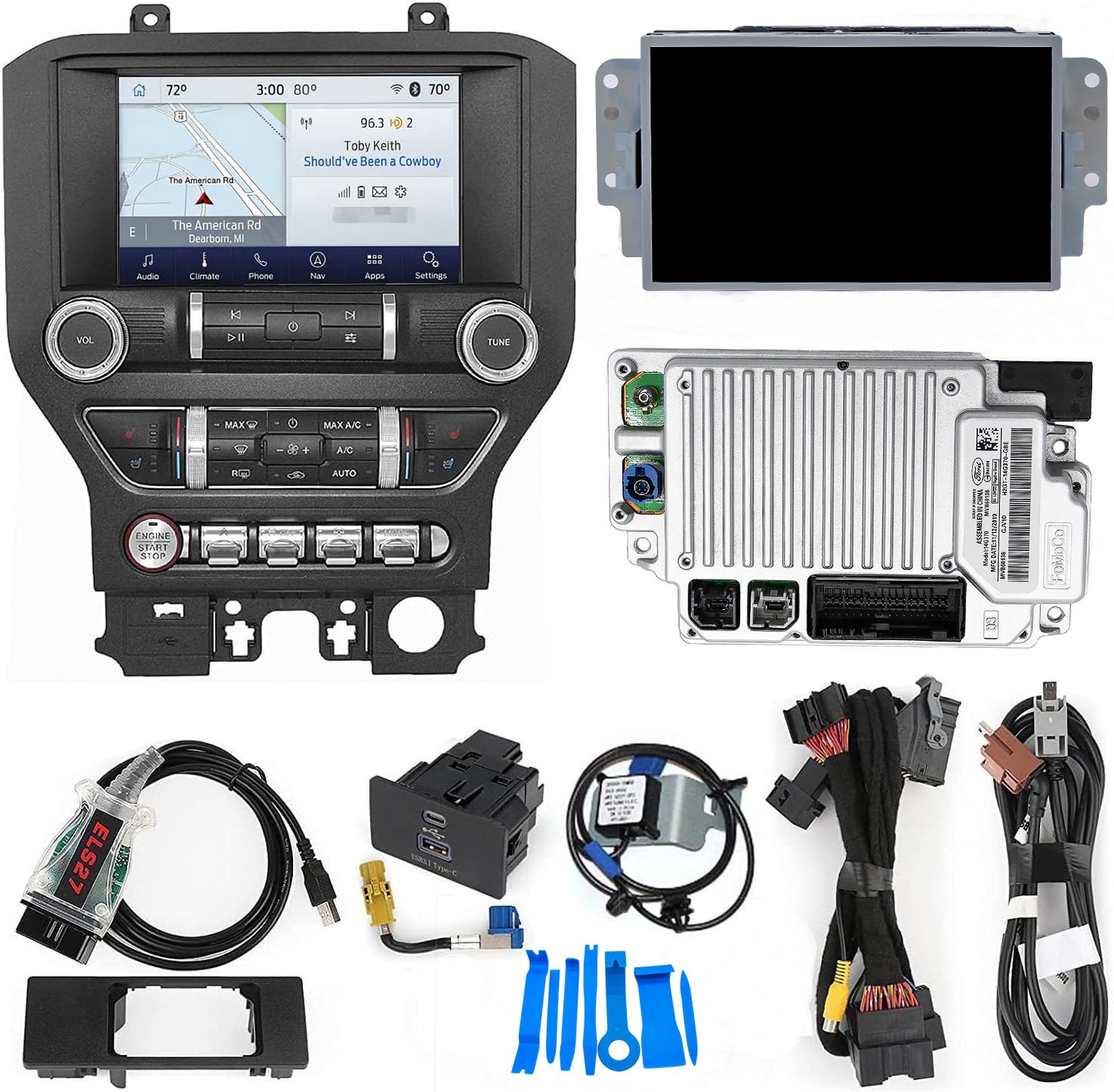 Factory Sync1 to Sync3 Upgrade 4" to 8" for F150 F250 F350 Explorer Edge Mustang Focus Fusion Transit
