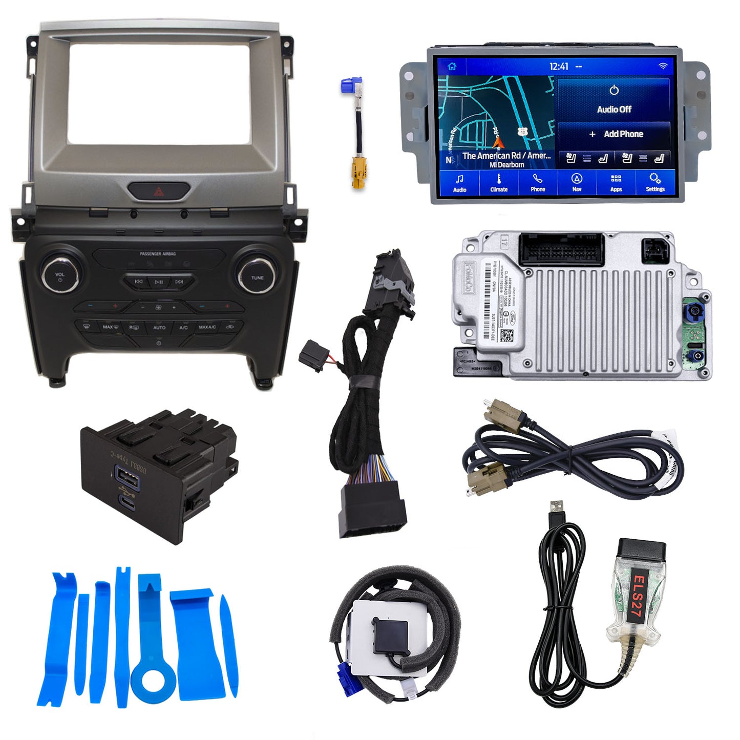 Factory Sync1 to Sync3 Upgrade 4" to 8" for F150 F250 F350 Explorer Edge Mustang Focus Fusion Transit